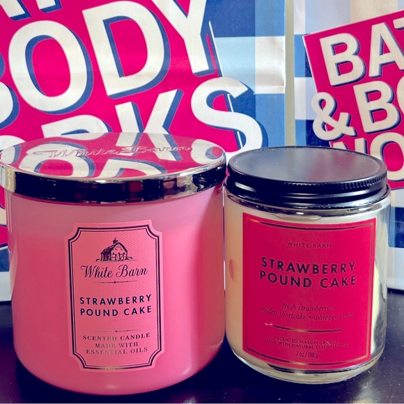 Bath & Body Works Accents Bath Bodyworks Strawberry Pound Cake